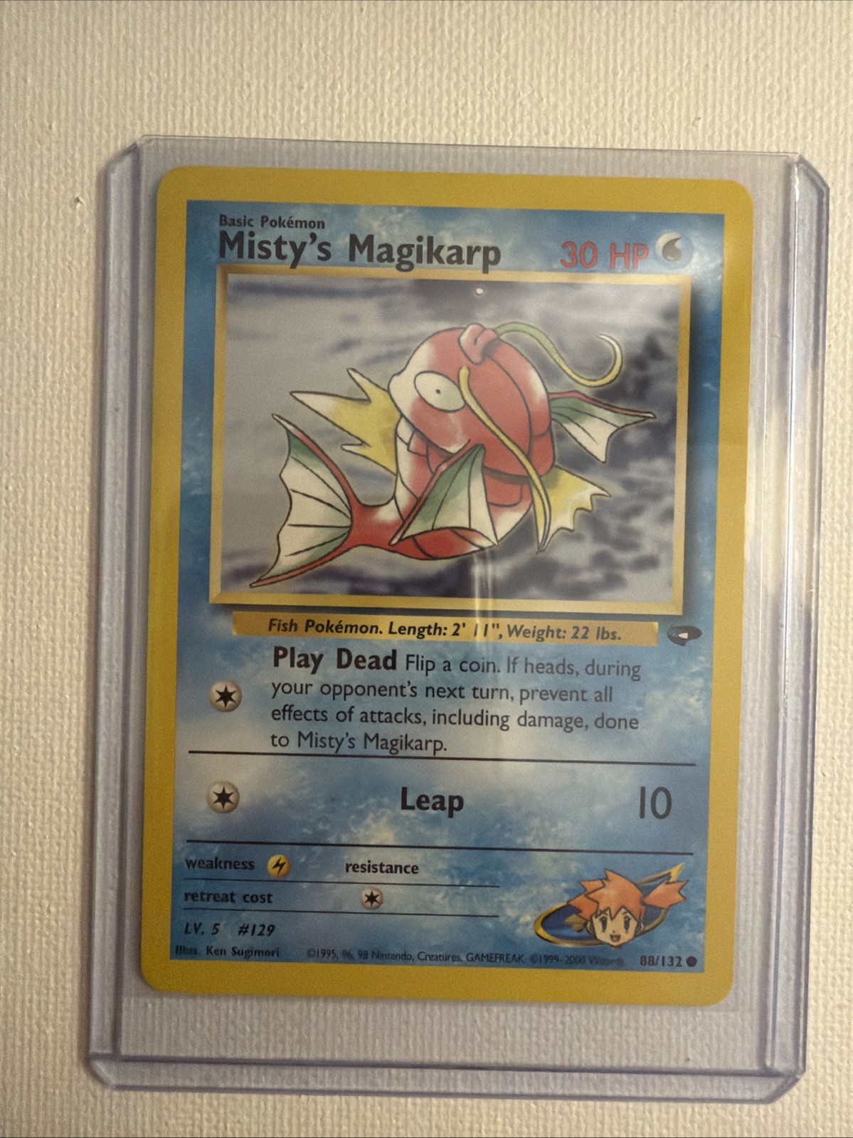 Pokémon TCG Misty's Magikarp Card 88/132 Gym Challenge