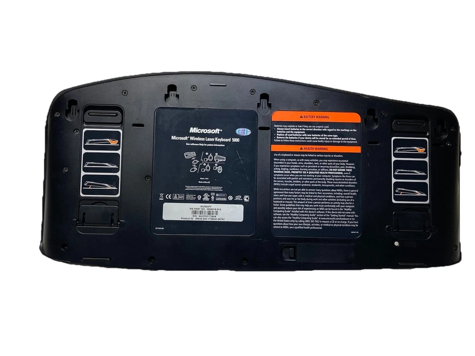 TESTED **Microsoft Keyboard Wireless 5000 W/ Mouse - 1058 & Receiver 3.1 M- 1028 - Image 3 of 4