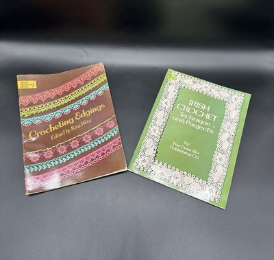 Vintage Crochet Booklets 1980s Crocheting Edgings Irish Techniques Lace Patterns