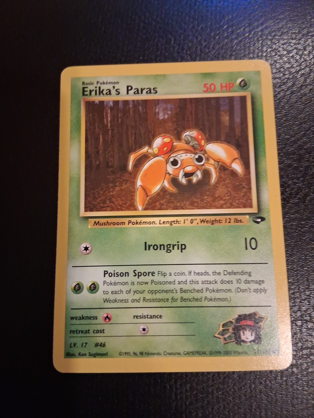 Pokémon TCG Erika's Paras Gym Challenge 71 Unlimited Common Card