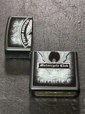 Zippo Black Fire Outer Case Front Processing Made in 2015 New