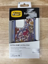OtterBox Symmetry Series MagSafe Case for Apple iPhone 16 - Floral Purple