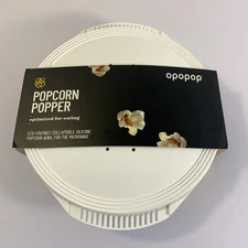 OPOPOP Popcorn Popper Silicone Collapsible Microwave Bowl BPA FREE Yellow New