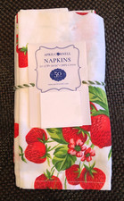 S/10 April Cornell STRAWBERRY Red, Green & Wh...