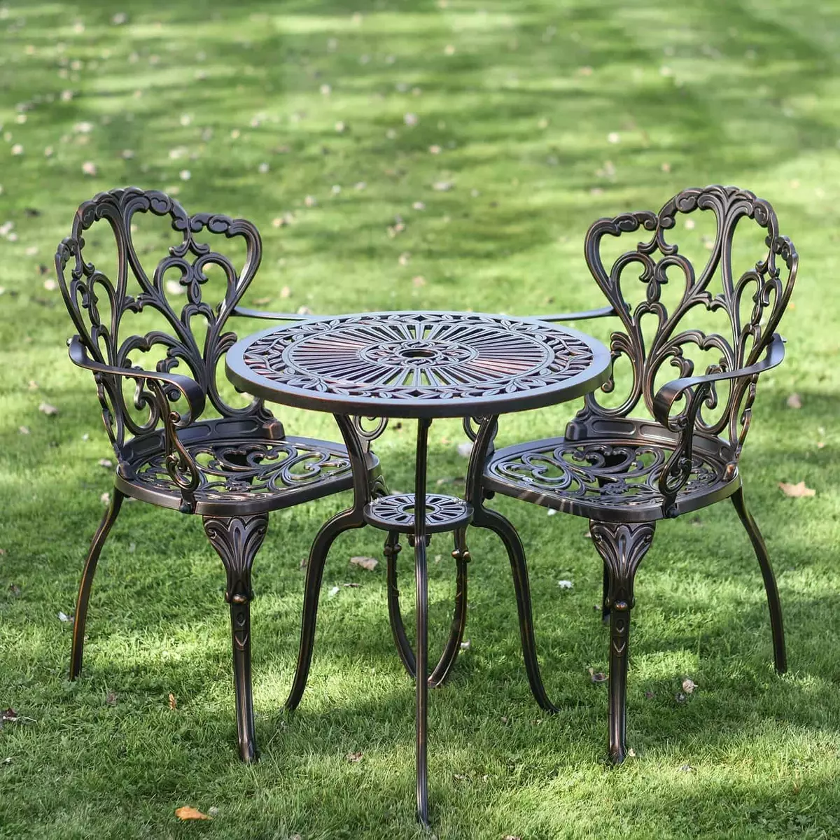 Copper bistro set deals