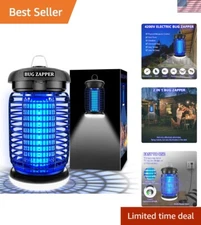 Bug Zapper Outdoor, Mosquito Zapper with LED Light, Fly Zapper Outdoor Indoor...