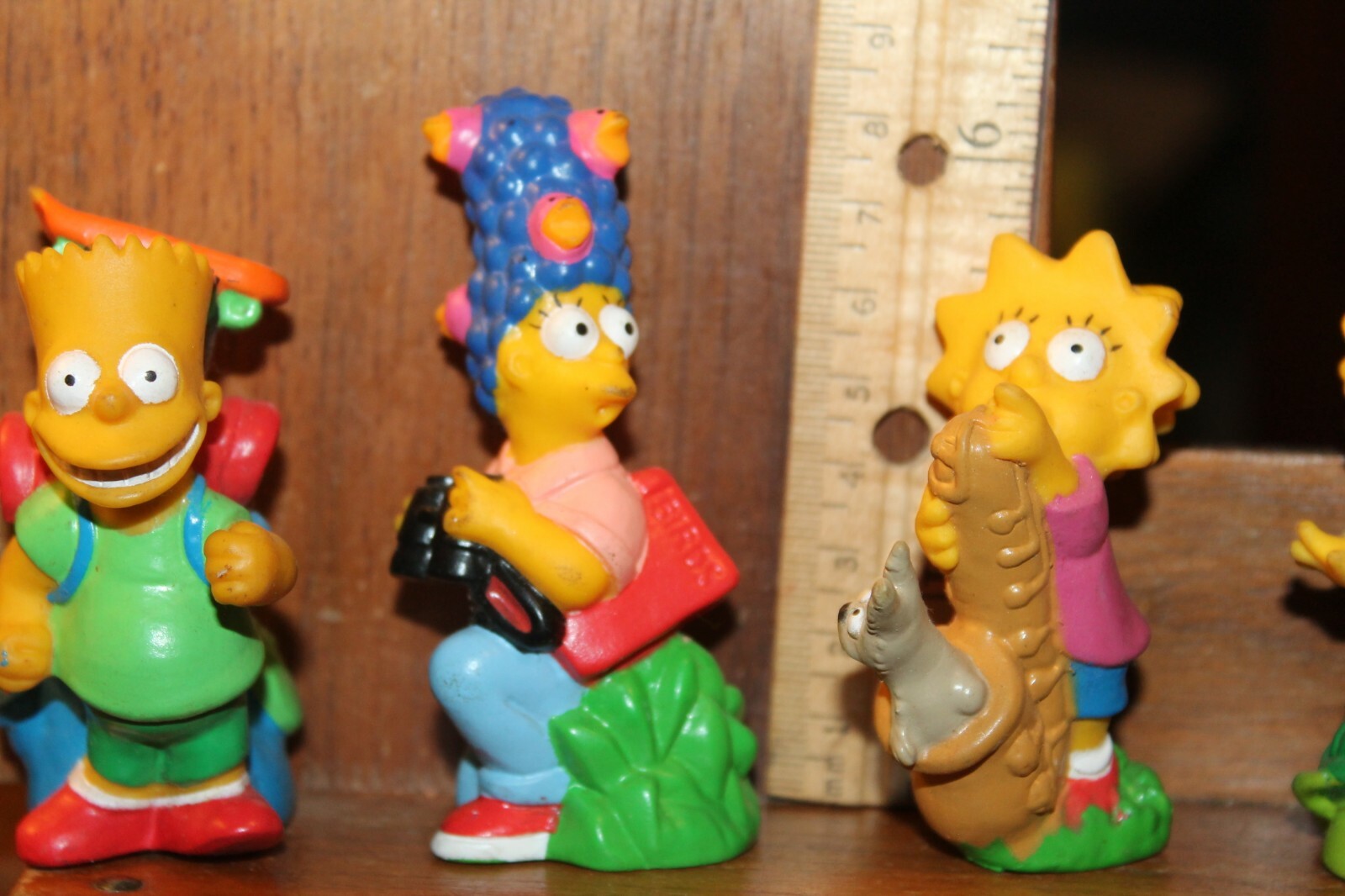 1990 PVC The Simpsons Maggie Turtle, Bart Simpson Hiking, Marge, Lisa ...