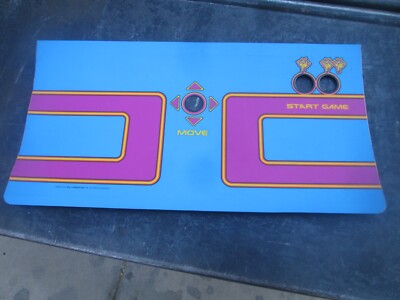 NOS Midway Ms. Pac-Man Pacman Arcade Game Control Panel Overlay CPO NOS SUPER