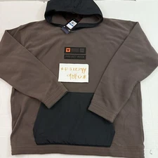 $110 Mens Size XL Under Armour Project Rock Vet Day Fleece Woven Hoodie 1380978