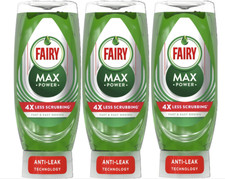 3 x 450 ml Fairy Max Power Original Washing Up Liquid, Pack of Three