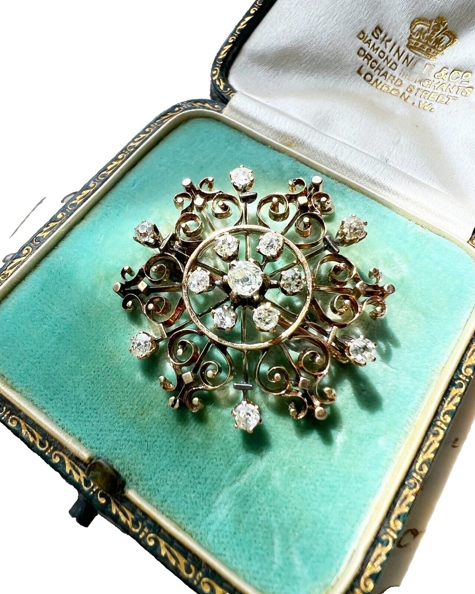 18k Gold Brooch In Retro Fine Pins & Brooches for sale | eBay
