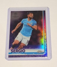 2018/19 Topps Chrome UEFA CL Purple Refractor Sergio Aguero 112/250