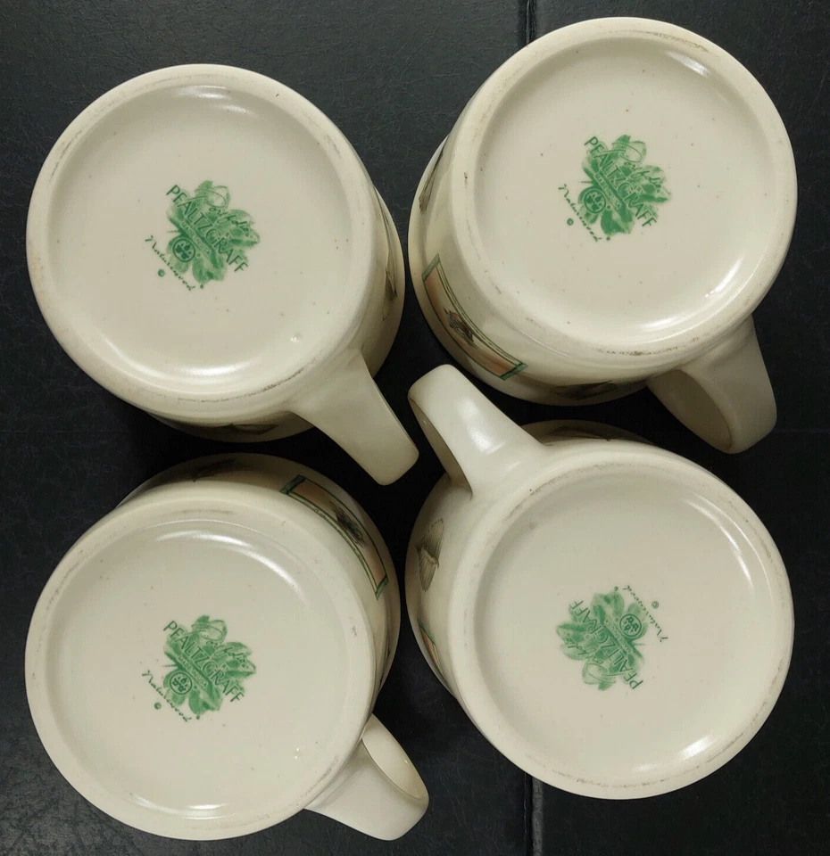 Juego de tazas planas Pfaltzgraff Naturewood colección portafolio gres EE. UU. Foto 2 de 4