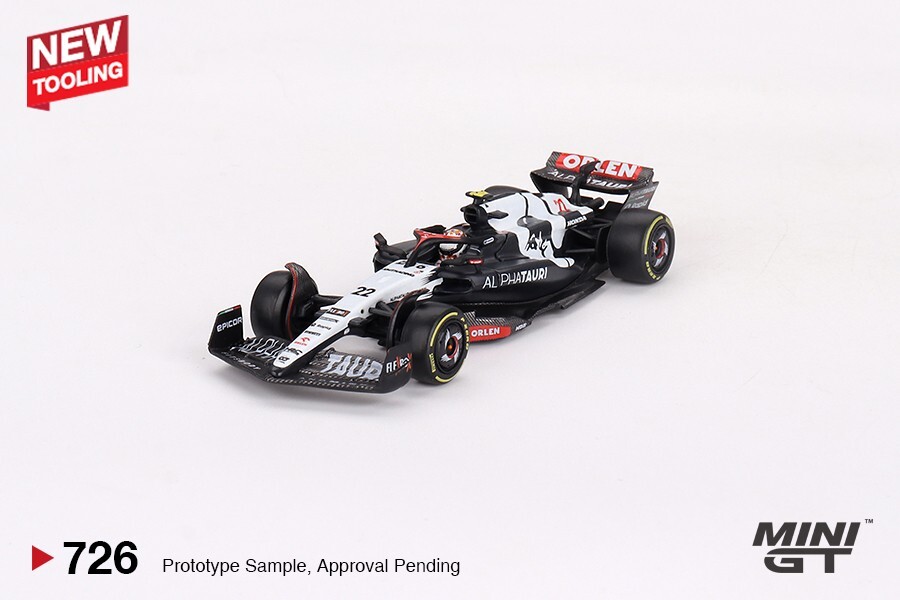ミニカー Scuderia Alpha Tauri  AT 04 Japanese  GP Mini GT 1:64 AlphaTauri AT04 #22 Yuki Tsunoda 2023 F1 2023
