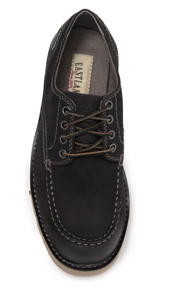 Eastland Lumber Down Oxford Moc Toe Casual Shoes Black Nubu  display picture 3