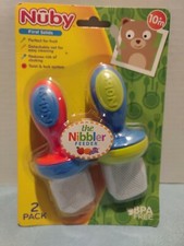 Nuby First Solids, 2-Pack Mesh Feeders, 10 Month
