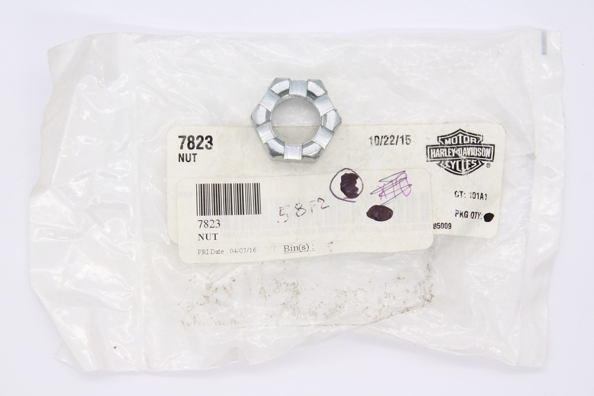 Harley-Davidson Nut Hex Slotted Part Number - 7823 | eBay