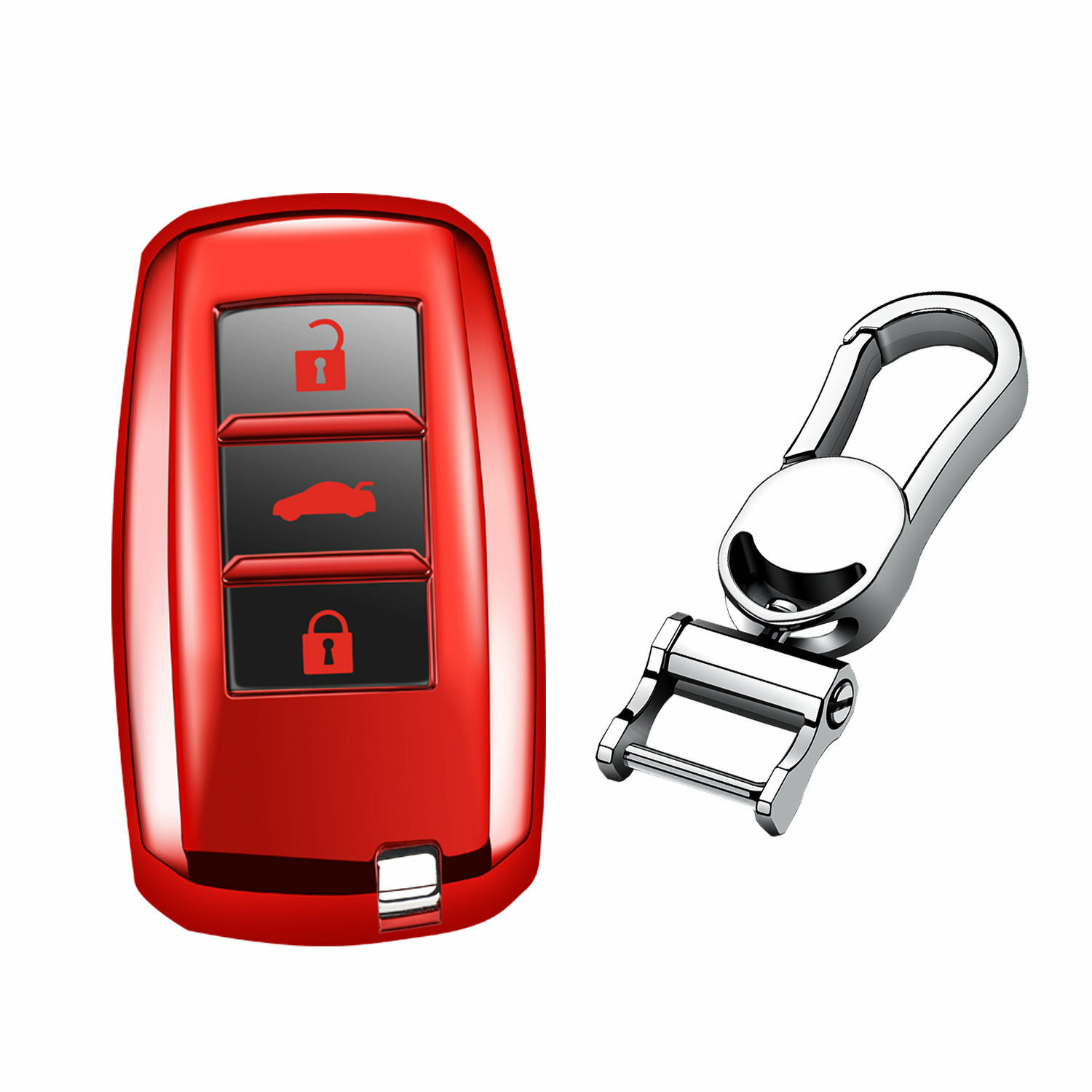 For Changan Smart Car Key Cover Full Protector Soft Glossy TPU Fob Case