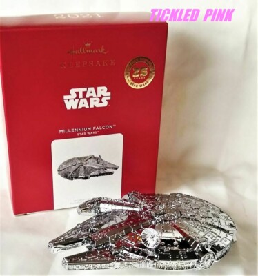 Hallmark 2021 STAR WARS Millennium Falcon Metal Ornament 25 Years ~ SHIPS NOW | eBay