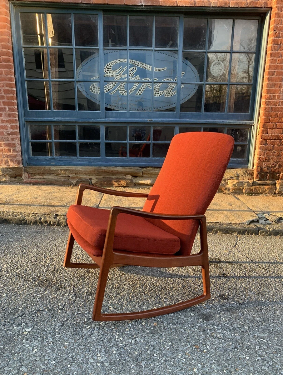 Danish teak rocking chair sale