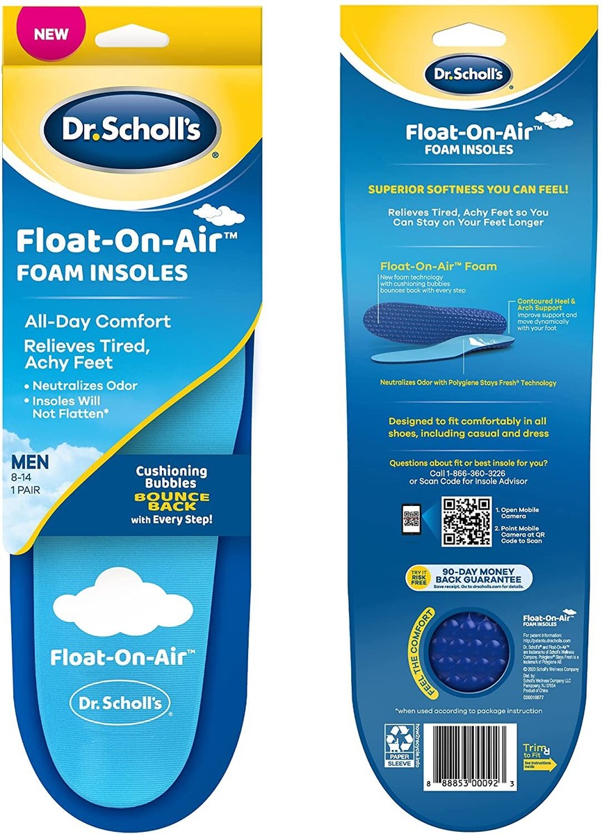 Dr Scholl's Amazon Sole Inserts Scholl's Float-On-Air Foam
