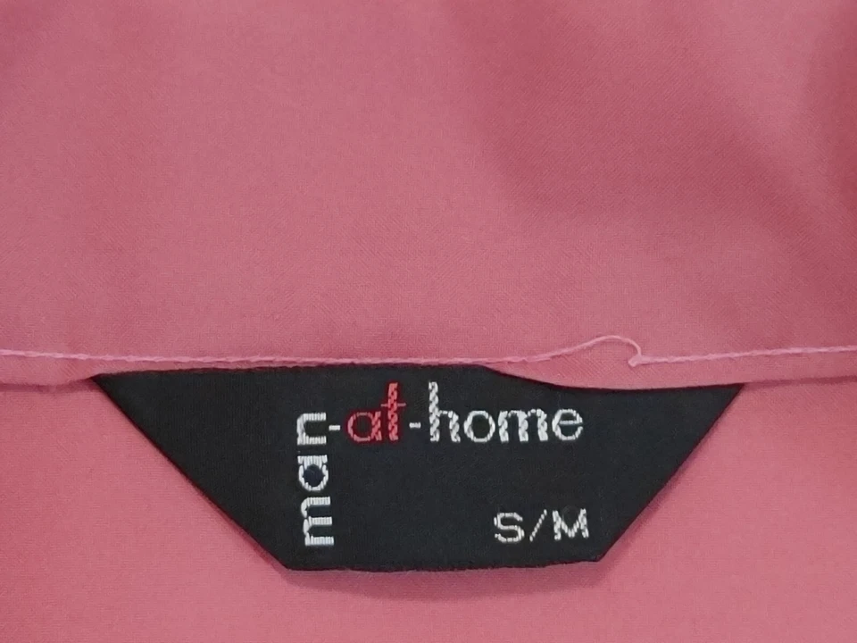 Bata Hombre Vintage Años 80 Talla S/M Hombre en Casa Color Rosa Foto 2 de 4