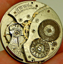 Antique Waltham Pocket Watch Movement 12s 7j Grade 210 Circa 1914