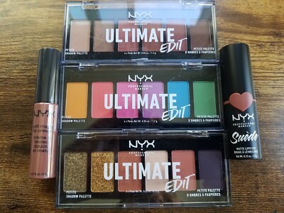 NYX Brights Warm Neutrals Ultimate Utopia Eyeshadow Brunch Me Abu Dhabi Lip