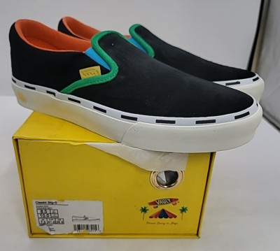 Vans Men's 8.5 Women's 10 -Dobale x Classic Slip-On Vault LX 'Black Multi' Skate