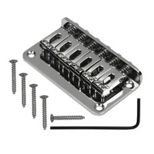 Chrome Fixed Guitar Bridge 78mm 6 Sattel Hardtail Bridge für E-Gitarre