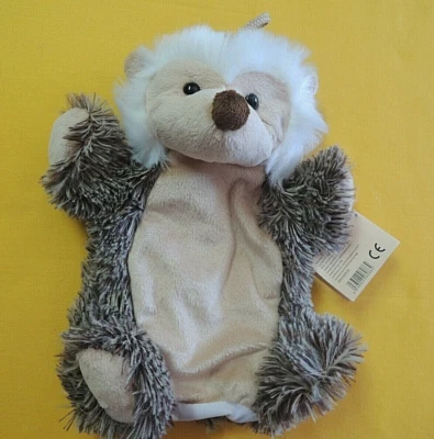 INWARE 1x Handpuppen IGEL Kinder Kuscheltier Tiere Plüschtier Rollenspiele weich