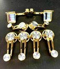 1959-66 Chevy  Impala Two Tone 24kt Gold Window Crank & Handle Set