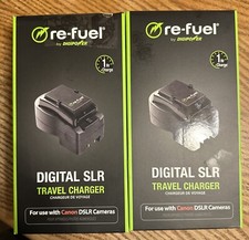 2X Digipower - DSLR Travel Charger For Canon Batteries LP-E6/E12/E17 