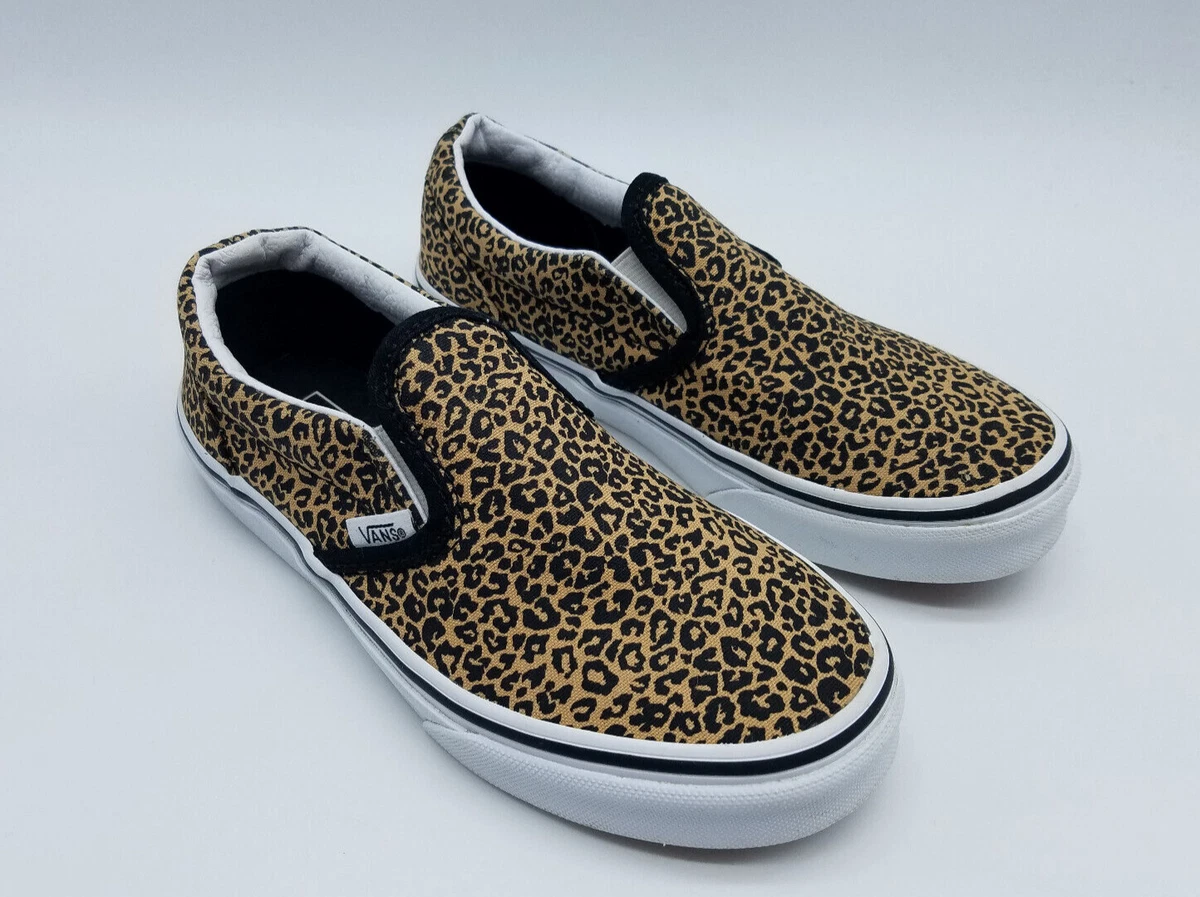 Ladies vans cheap leopard print
