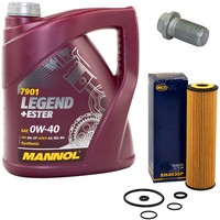 MotoröL ÖLfilter SH4030P 0W40 4 Liter + ÖLablassschraube FüR Mercedes CLK W203