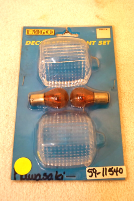 Kawasaki Ninja ZX 11 Emgo Turn Signal Winker Lens Clear With Bulb
