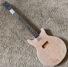 1 Set Mahogany Guitar Body, Rosewood Fretboard Neck Fit Les Paul Junior Jr