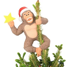 Tree Buddees King Kong Climbing Tree Funny Christmas Tree Topper Top Large 10"