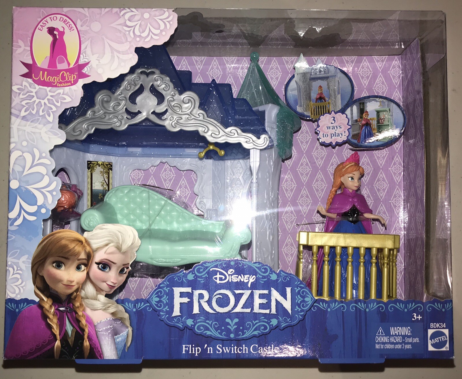 Frozen Flip Phone Toy Disney Frozen MagiClip Flip 'N Switch Castle
