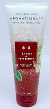 BATH BODY WORKS AROMATHERAPY TEA TREE PEPPERMINT MOISTURE BODY CREAM 8 oz