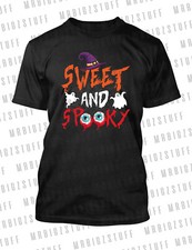 Sweet and Spooky Halloween Trick or Treat Tee Funny T-Shirt Unisex Horror Tee