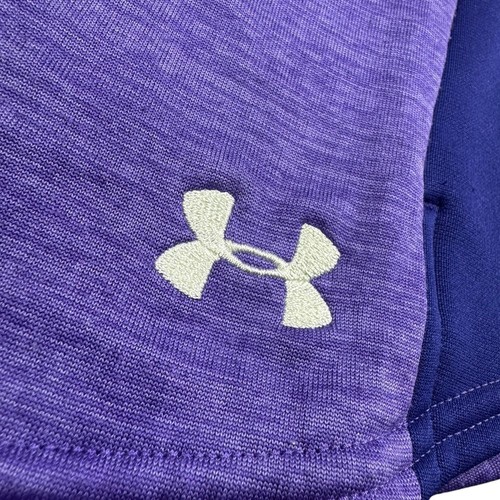Under Armour Hoodie Women's Large Fitted Fleece Full Zip Cold Gear Tech Gamut - Picture 4 of 9