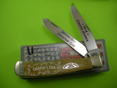 2016 CASE SHEPHERD HILLS CLUB TRAPPER KNIFE NEVER USED IN BOX