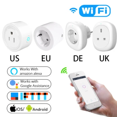 Smart Wifi Plug 16A Power Socket WIFI APP Remote for Amazon Alexa Google Home