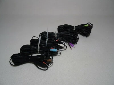 BOSE 5x Lautsprecherkabel SET Lifestyle Acoustimass /silber/weiß/schwarz Chinch - Bild 1 von 3