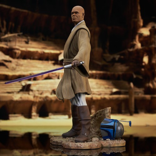 GENTLE GIANT STAR WARS PREMIER COLLECTION AOTC MACE WINDU 1:7 STATUE JANGO NEW - Picture 3 of 12