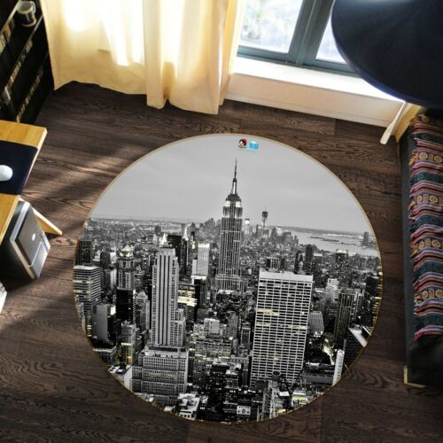 3D Black And White City NAO3704 Game Rug Mat Elegant Photo Carpet Mat Fay - Picture 1 of 5