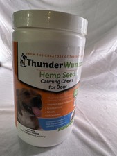 Thunder Wunders Calming Dog Chews Hemp Seed 60 soft chews Exp 06/26