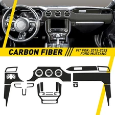 Carbon Fiber Full Set Interior Decoration Trim Kit For 2015+ Ford Mustang 30pcs