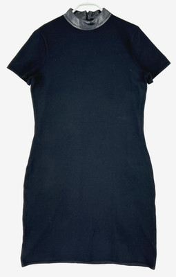 Lauren Ralph Lauren Black Label Damen Bodycon Kleid Kurzarm Größe L